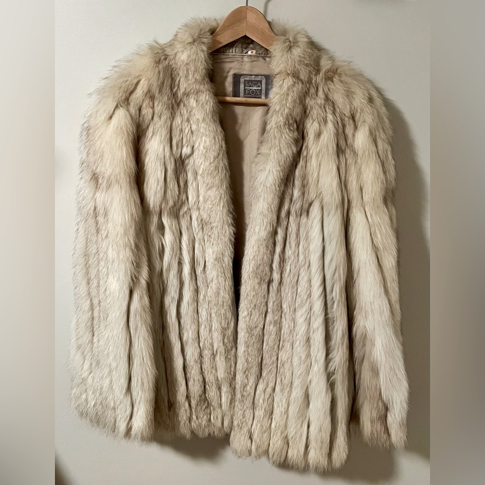 Beautiful Blue Fox Saga Fur